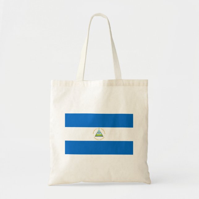 Nicaragua Flag Tote Bag (Front)