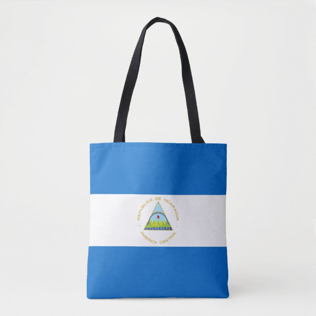 Nicaragua Flag Tote Bag (Front)