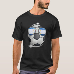 Nicaragua Football Fan Sunglass Soccer Nicaraguan  T-Shirt