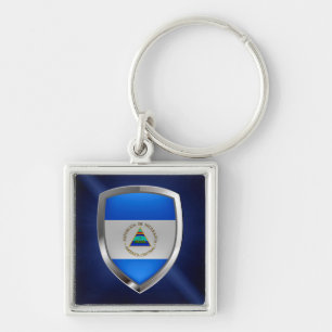 Nicaragua Metallic Emblem Key Ring
