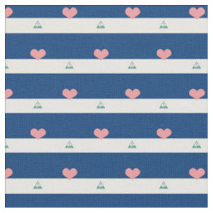 Nicaragua, Nicaraguan Flag & Heart Fabric /fashion
