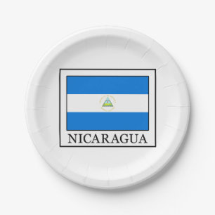 Nicaragua Paper Plate