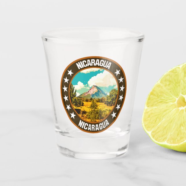 Nicaragua                                          shot glass (Front)