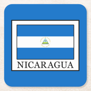 Nicaragua Square Paper Coaster