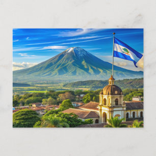 Nicaragua stylist cityscape postcard