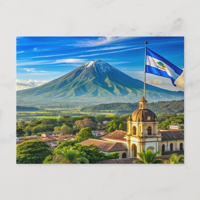 Nicaragua stylist cityscape postcard (Front)