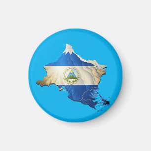 Nicaragua stylist map magnet