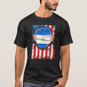 Nicaraguan American Grown Patriot Nicaragua Flag f T-Shirt