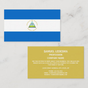Nicaraguan Flag, Flag of Nicaragua Business Card