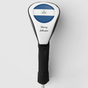 Nicaraguan Flag & Monogrammed Golf Clubs Covers