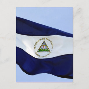 nicaraguan flag postcard