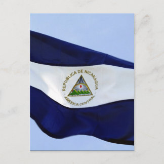 nicaraguan flag postcard