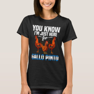 Nicaraguan Food Chicken Gallo Pinto Just Here Gall T-Shirt