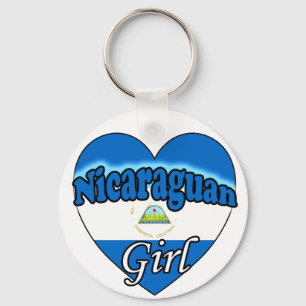 Nicaraguan Girl Key Ring