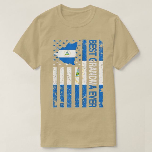 Nicaraguan Grandma  Nicaragua USA American Mother' T-Shirt (Design Front)