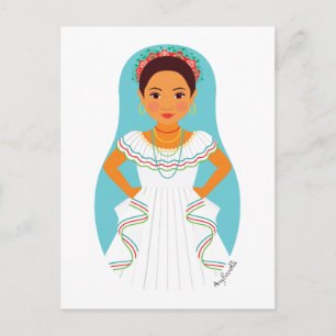 Nicaraguan Matryoshka Postcard