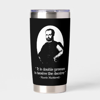 Niccolò Machiav Political Philosophy Dark Academia Insulated Tumbler