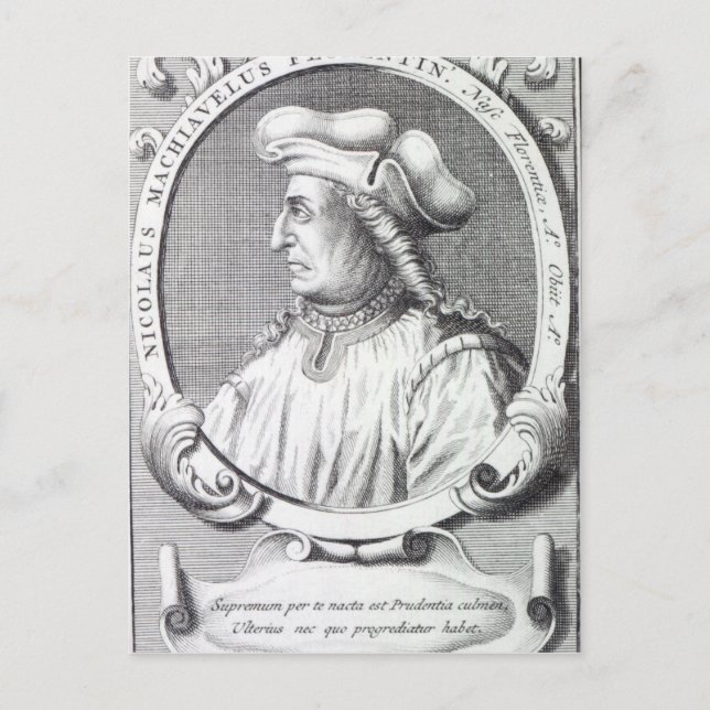 Niccolo Machiavelli, 1724 Postcard (Front)