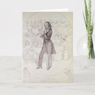 Niccolo Paganini , violinist Card
