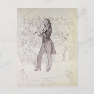 Niccolo Paganini , violinist Postcard