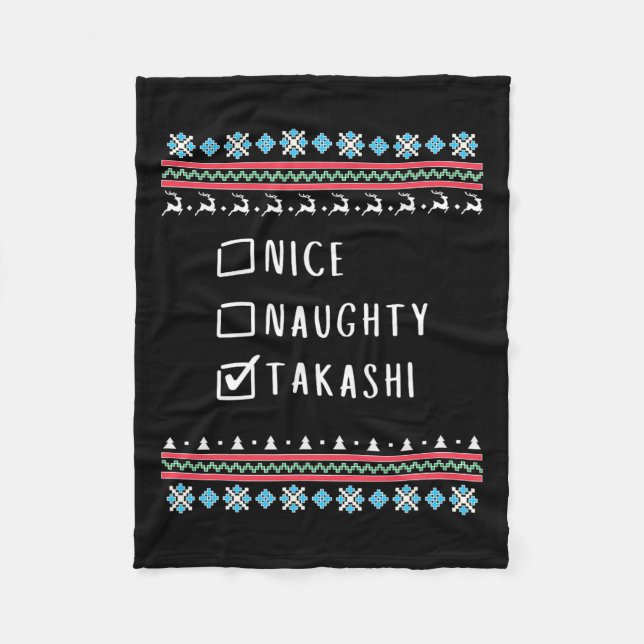 Nice2  fleece blanket (Front)