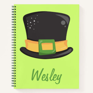 Nice and Lovely St. Patrick's Day hat Notebook