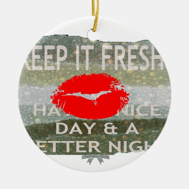 Nice and perfect save the date ceramic tree decoration (Front)