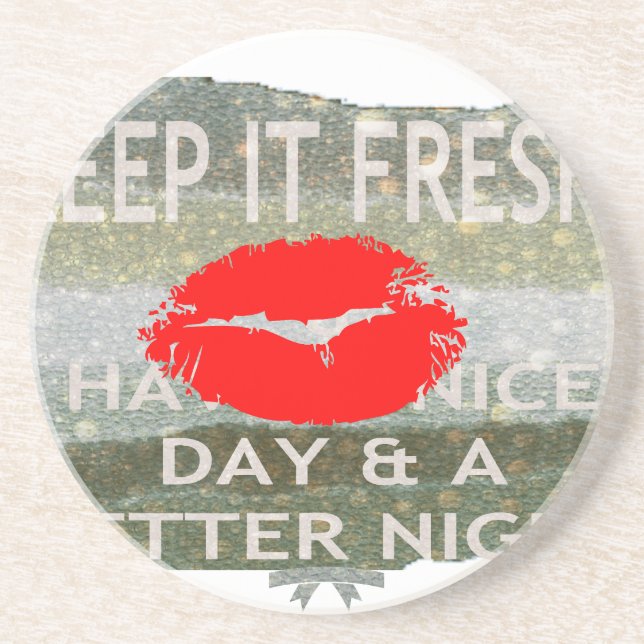 Nice and perfect save the date coaster (Front)