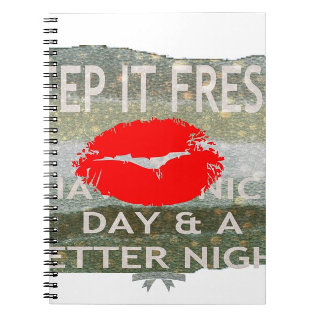 Nice and perfect save the date spiral notebook (Front)