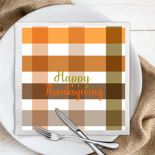 Nice Autumn seamless pattern Happy Thanksgiving Napkin