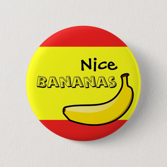 Nice Bananas 6 Cm Round Badge (Front)
