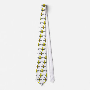 nice bee icon tie
