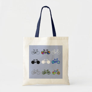 nice bicycle . biking . bike-themed tote bag
