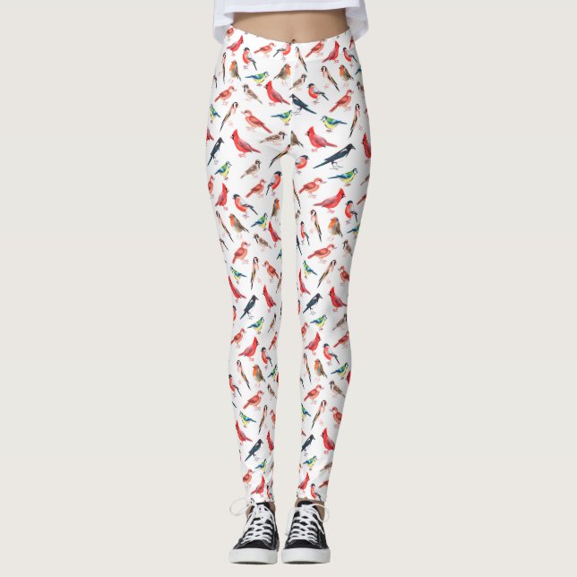 Nice bird pattern leggings (Front)