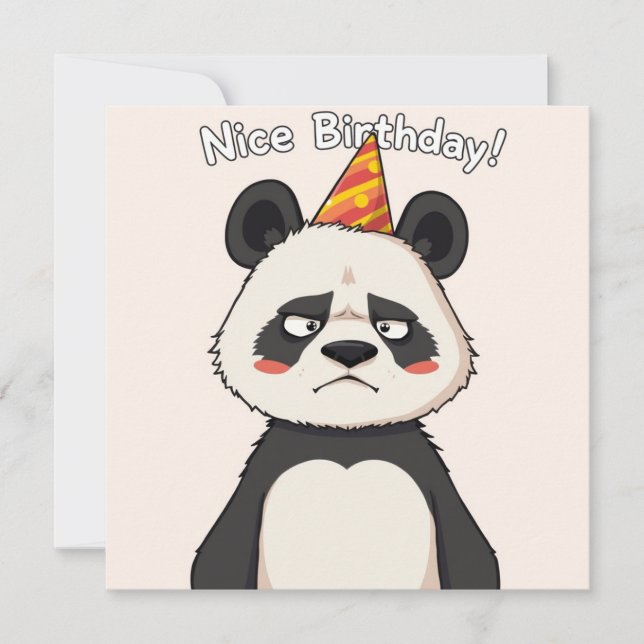 Nice Birthday Card - Panda Edition (Front)