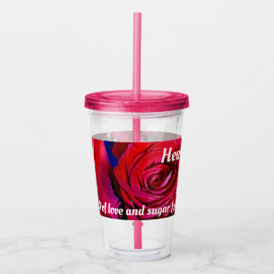 Nice Bunch Of Red Roses Acrylic Tumbler