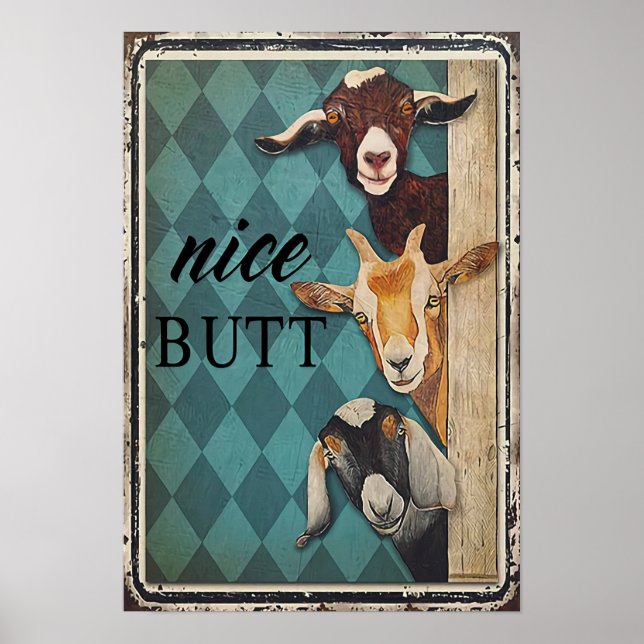 Nice butt - Home Decor Wall Art (Front)