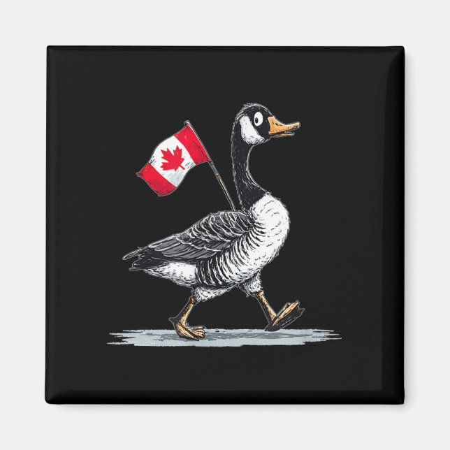Nice Canada Animal Look With Cool Goose  Magnet (Front)