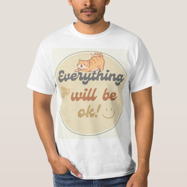 Nice cat design t-shirt (Front)