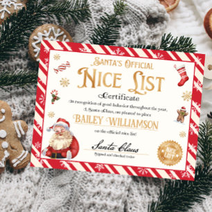 Nice Certificate Approved Santa Claus  Poster