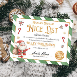 Nice Certificate Approved Santa Claus  Poster