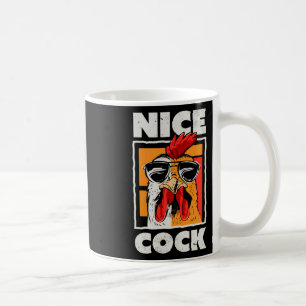 Nice Chicken Rooster Wear Sungles Coffee Mug