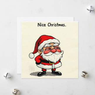 Nice Christmas Card – ‘Cheeky Santa’ wit
