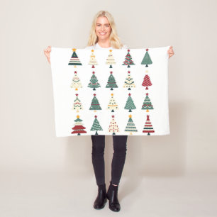 Nice Christmas tree Fleece Blanket