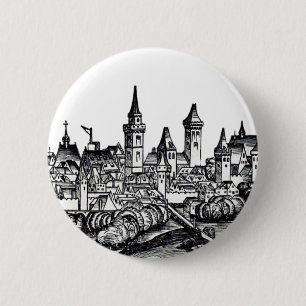 Nice city at France on the Mediterranean Sea 6 Cm Round Badge