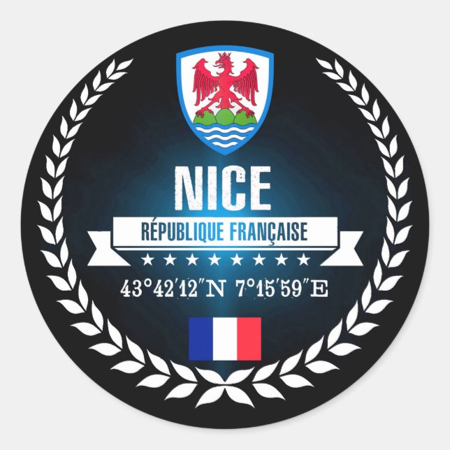 Nice Classic Round Sticker (Front)