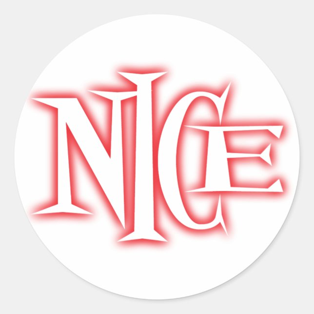 nice classic round sticker (Front)