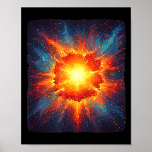 Nice Colorful Supernova Graphic Costume For Boys A Poster
