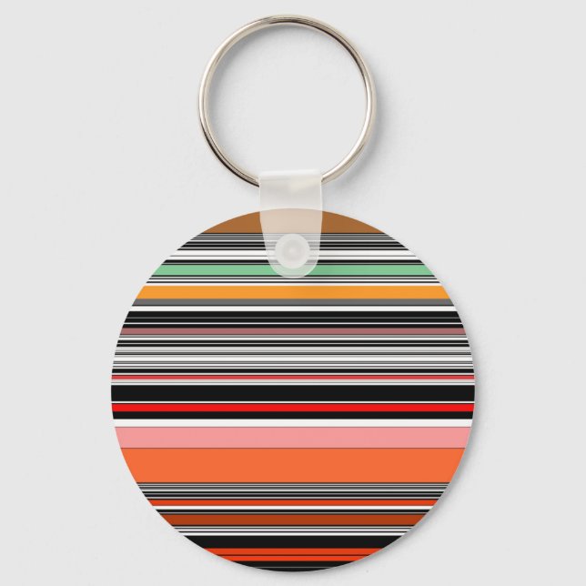 Nice colourful stripes key ring (Front)