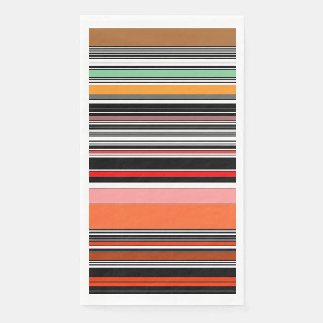 Nice colourful stripes napkin (Front)